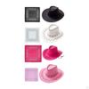 Big Brim Cowboy Hat with Bandana Fancy Dress up Photo Props Headwear Cowgirl Hats for Men Women West