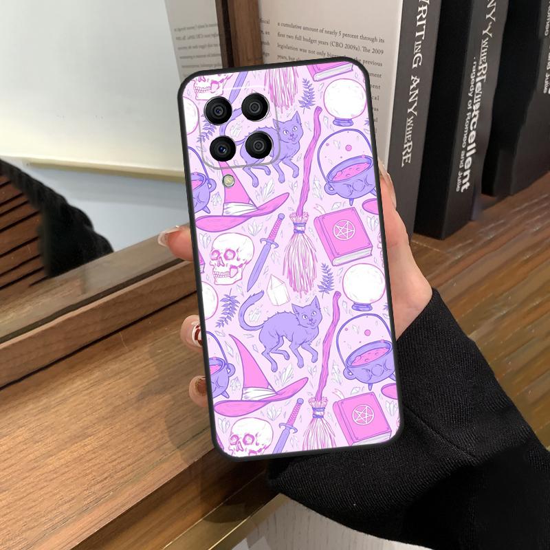Hexe Schwarze Katze Hülle Für Samsung Galaxy M13 M53 M51 M31 M11 M14 M34 M54 M12 M32 M52 M16 M36 M56 M15 M35 M55
