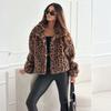 Casual Loose Outerwear Autumn Winter Woman Tops New Fashion Leopard Printing Women Coats Jackets Cardigan Clothes
