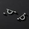 1Pair Semicircular Triangle Geometric Hoop Earrings Helix Cartilage Piercing Ear Studs Women Party Jewelry