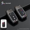 Metal Key Case for Toyota Camry, Crown, Reiz, Prado, Land Cruiser - Snap Button Design