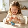 Squeeze Ball Keychain Soft Elastic TPR Decompression Toy Cute Animal Shape Pinchable Stress Relief Portable Anxiety Reducer Decoration