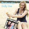 1/2pcs Clear Tote Bags with Zipper, Large Capacity Transparent Shoulder Bag, Waterproof Multipurpose Totes for Daily Use
