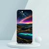 For iPhone 15 16 14 13 12 Mini 11 Pro Max XS X XR SE 7 8 Plus Silicone Clear Cover Beautiful Northern Lights Luxury Phone Case