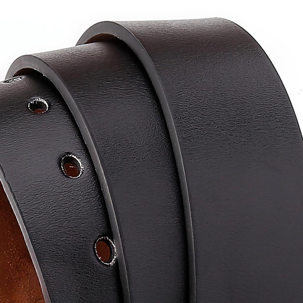 New Men's Premium Casual Belt Minimalist Genuine Leather Strap with Classic Pin Buckle Adjustable Waist 30-42 for Business & Daily Outfits