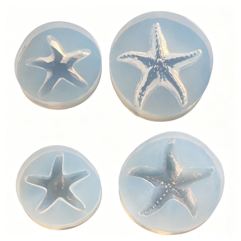 Decorative Star Candle Mold, Flexible Silicone Casting Mold for DIY Wax Projects, Ornament Making and Home Decoration