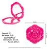 Hot Selling Rose Folding High-Definition Makeup Vanity Mirror, Portable Double-Sided Design.