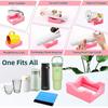 Functional Silicone Cup Cradle Small Built-in Slot Tumbler Holder Non-Slip Cup Holder Cup