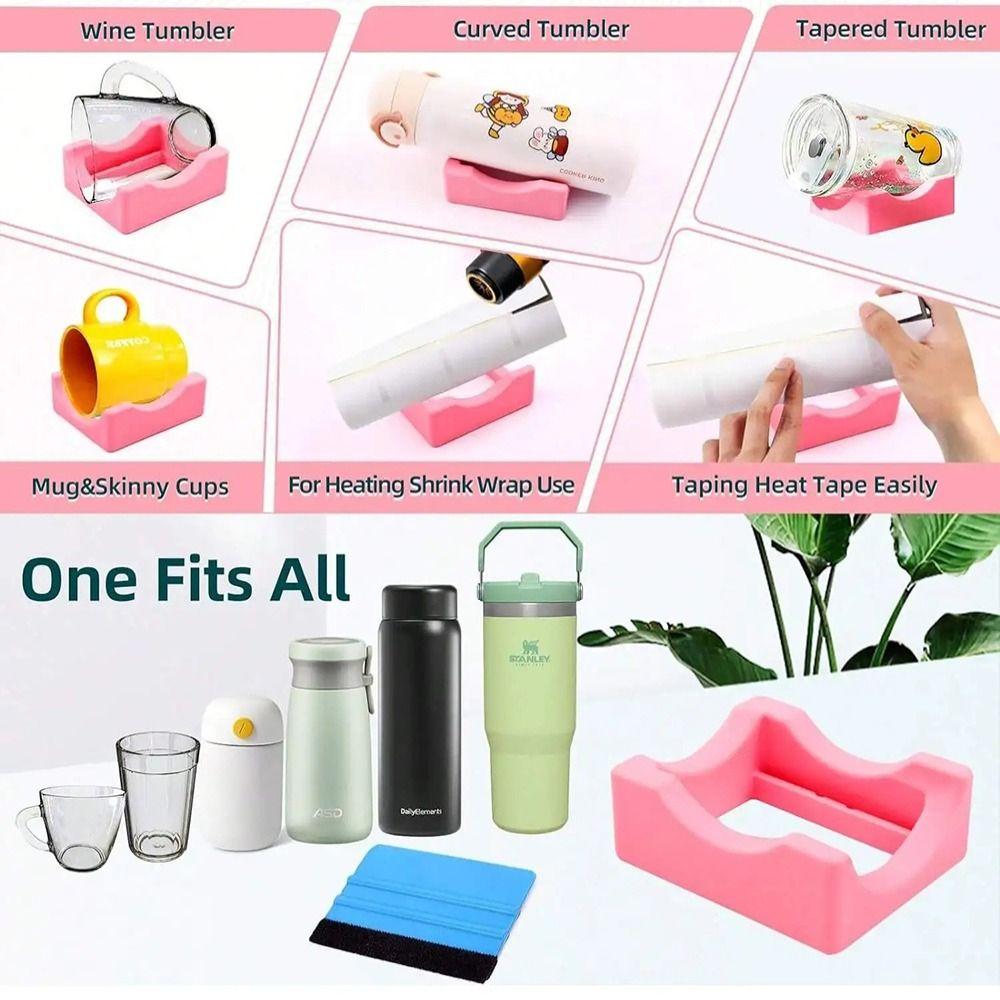 Functional Silicone Cup Cradle Small Built-in Slot Tumbler Holder Non-Slip Cup Holder Cup