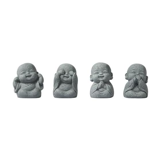 [Mythology Plaza] Baby Jizo Jizo Mini Monk Buddhist Monk Buddhist God Worship Healing New Year Ornament Buddha Statue Shrine Temple Examination
