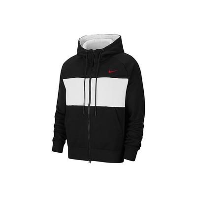 Air Full-Zip Fleece Hoodie Jacket Men Outerwear Black CJ4820-011