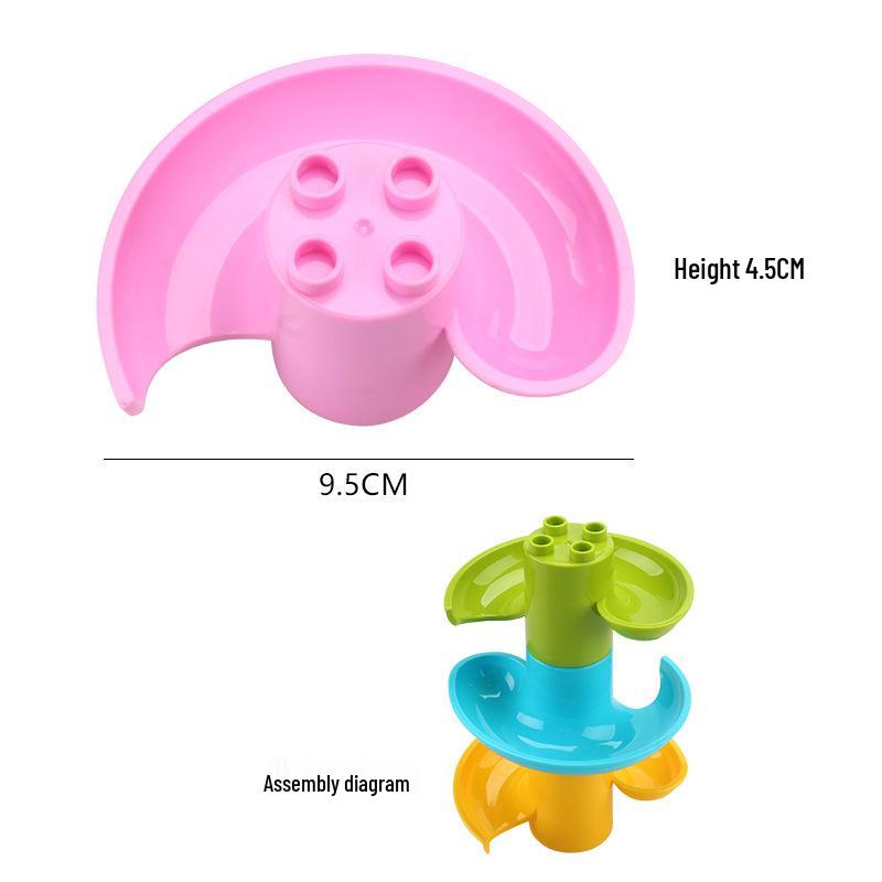 Leqiao Tiangong Giraffe & Crocodile Track Playset with Slide & Piano Assembly