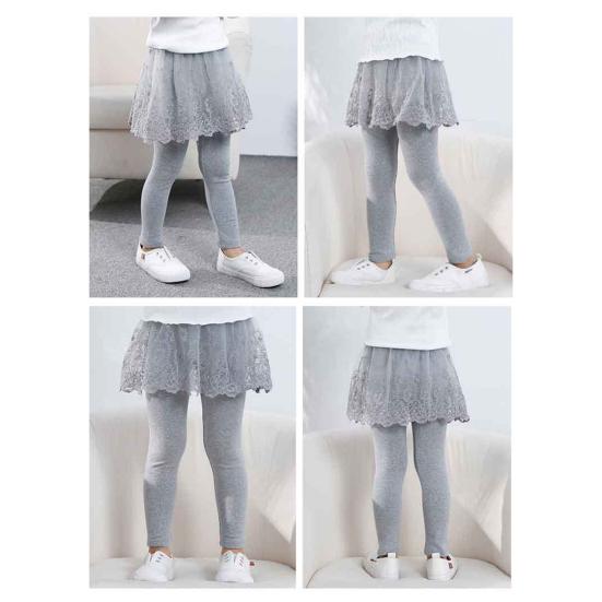 Leggings, weich, elastisch, reine Baumwolle, einfarbig, Mädchen-Leggings für Zuhause