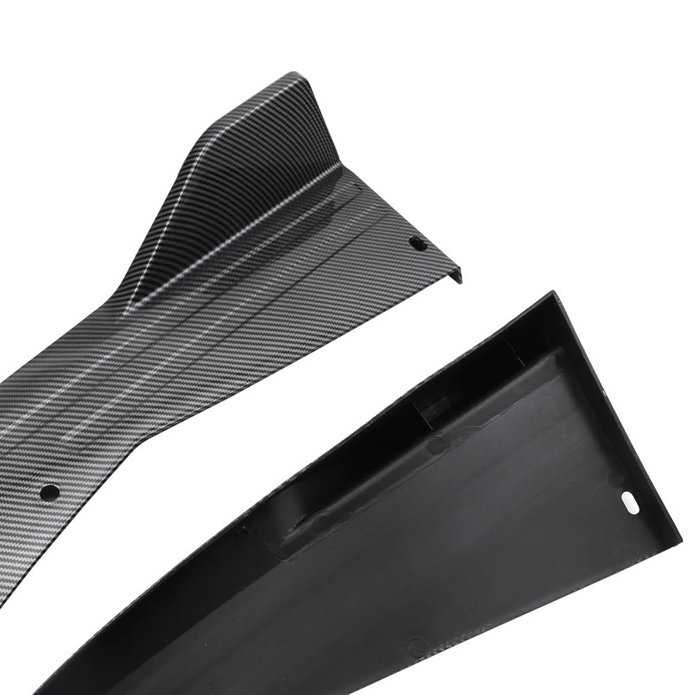 Rear Bumper Lip Splitter   Car Side  Fins Body Lip Spoiler Chin Skirt Protector, Black