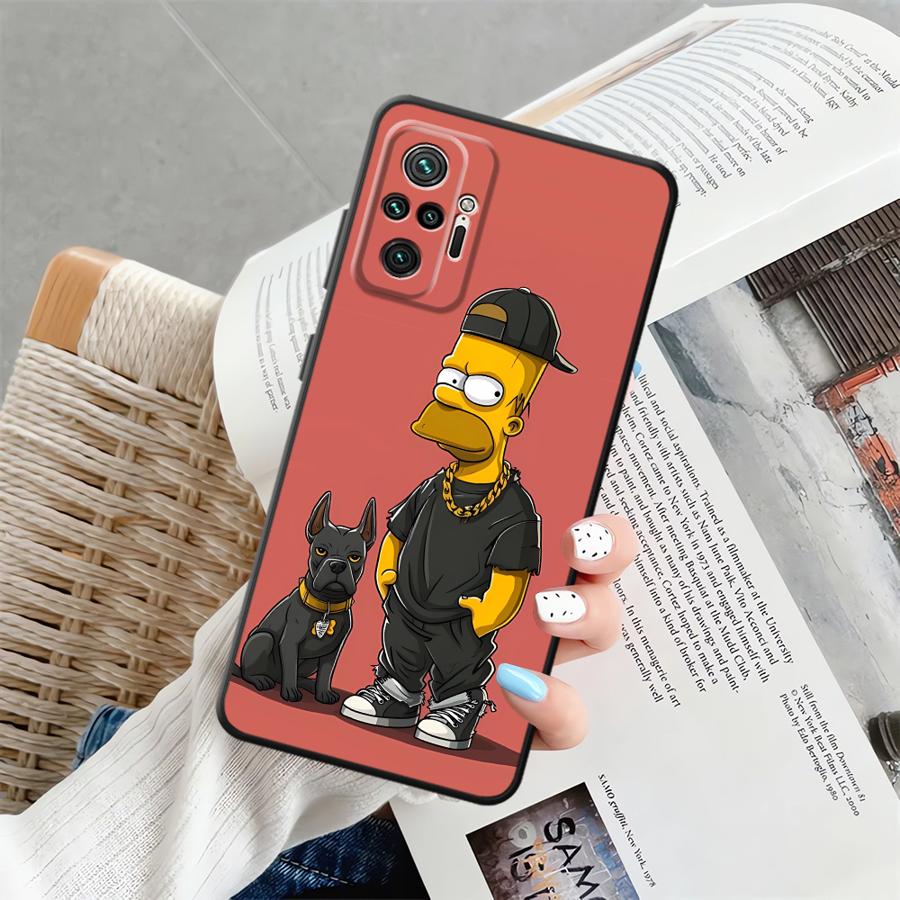Case for Xiaomi Redmi Note 11S 10 9 8 Pro 10S 9s 12S 11 13 12 Pro Plus Funda Phone Cover The S-simpsons Cartoon