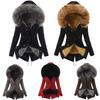 Luxuriously Warm Winter Womens Parka Outwear Military Hooded Coat With Fur Lining