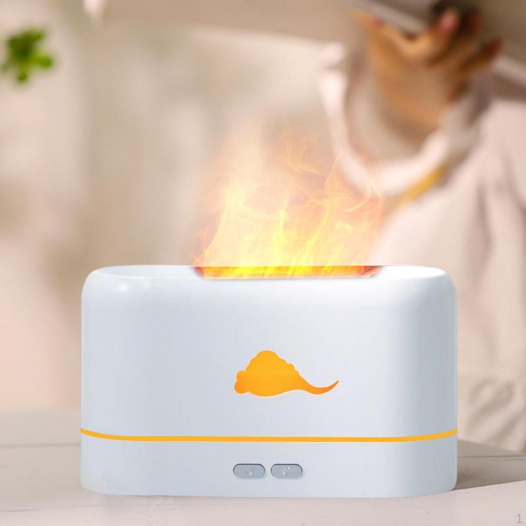 Cool Mist Humidifier Essential Oil Aroma Diffuser with Flame USB Office