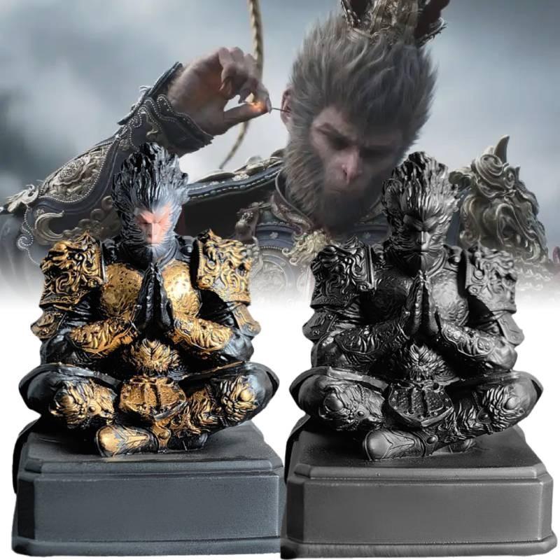 Stunning Black Myth Wukong Resin Decorative Statue Of The Monkey King For Home Decor