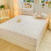 Cotton Quilted Fitted Sheet Cover, New All-season Mattress Protector, Dust Cover, All-inclusive Sheet That Does Not Shift