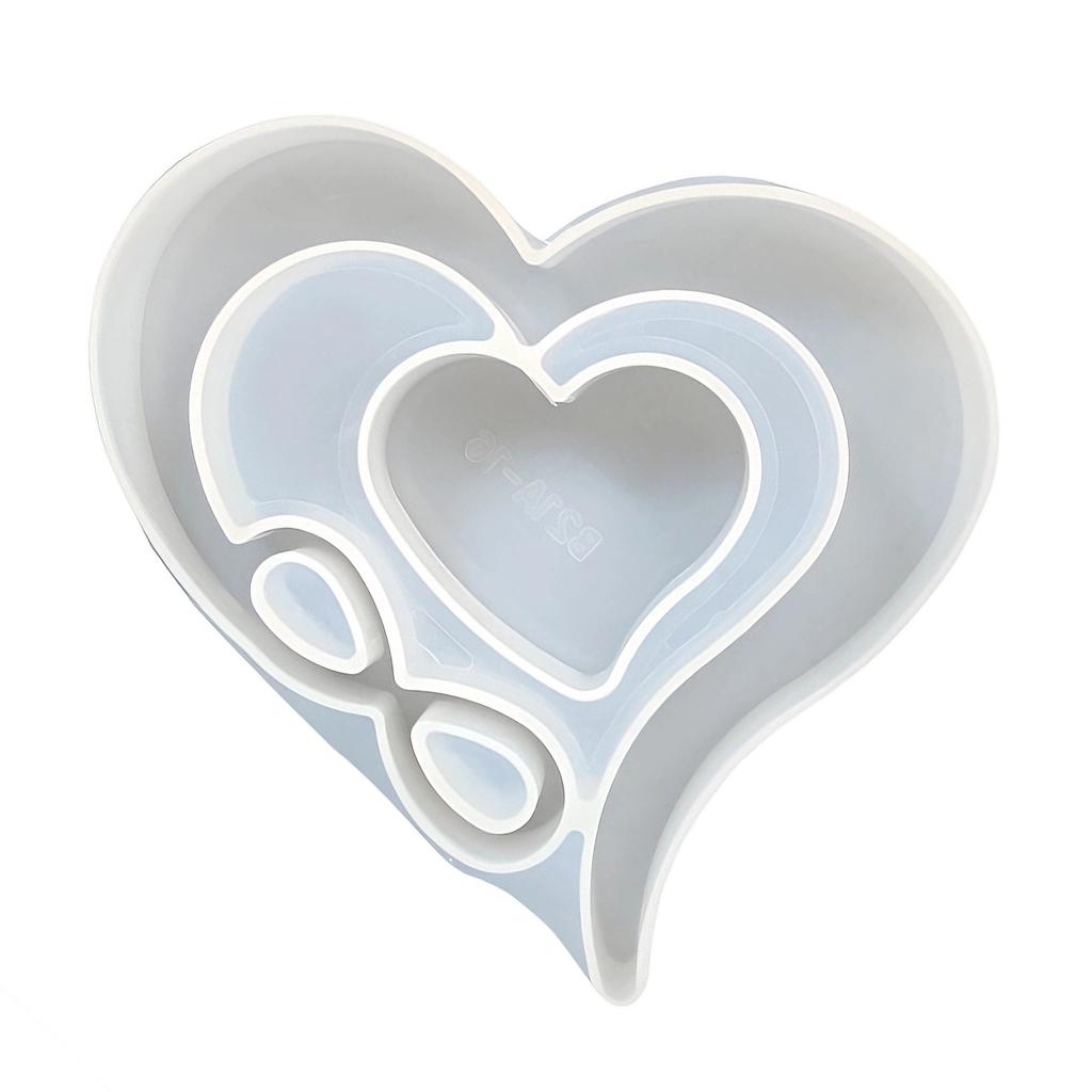 Picture Frame Resin Mold,Heart Silicone Mold for Epoxy Resin,Epoxy Casting Mold DIY Photo Frame Art Crafts Home Decors