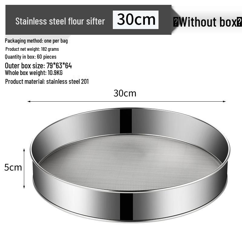 Custom Stainless Steel 60-Mesh Flour Sifter for Baking