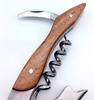 Professional Wood Handle Folding Wine Bottle Opener Waiters Corkscrew with Foil Cutter for Sommeliers and Bartenders Servers