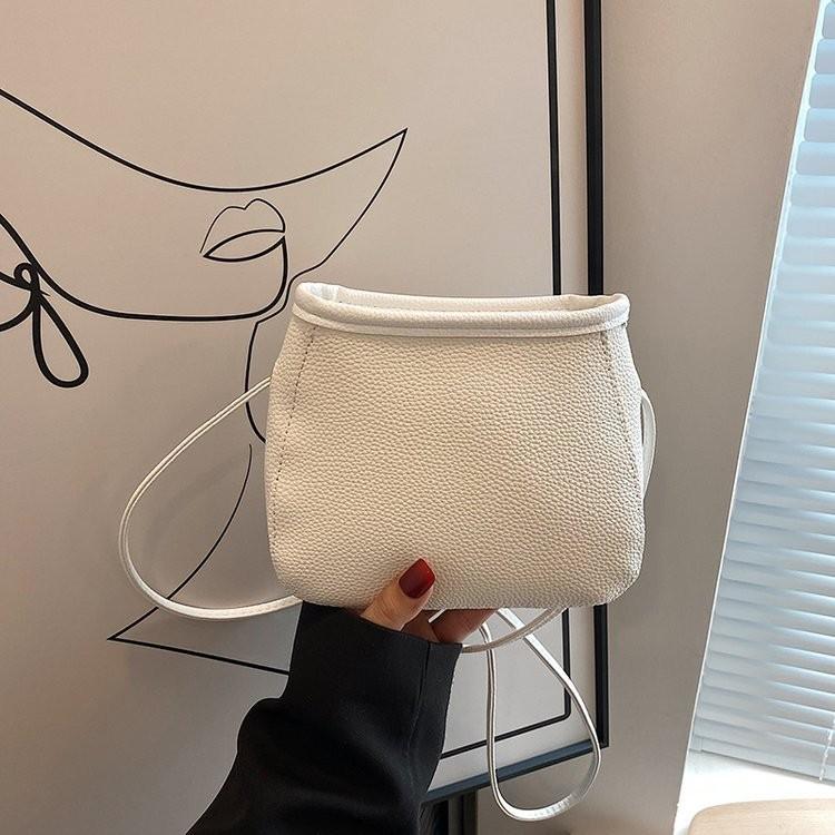 Шикарная Стильная Женская Сумка-Ведро 2023 Весна Лето Повседневная Сумка-Тоут Белая Черная Розовая Хаки