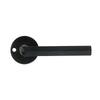 ALBA Door Handle with BLACK Rosette