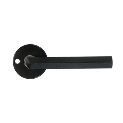 ALBA Door Handle with BLACK Rosette