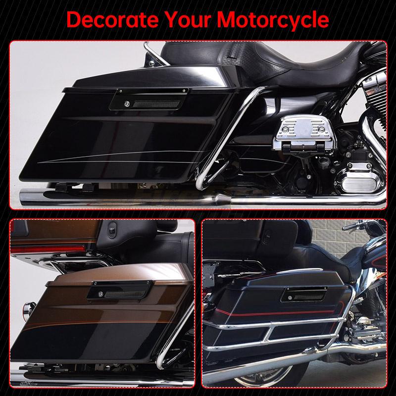 ABS Motorcykelväskelåsöverdrag För Harley Touring Electra Street Glide Road King FLH FLT FLHR FLTR 1993-2013