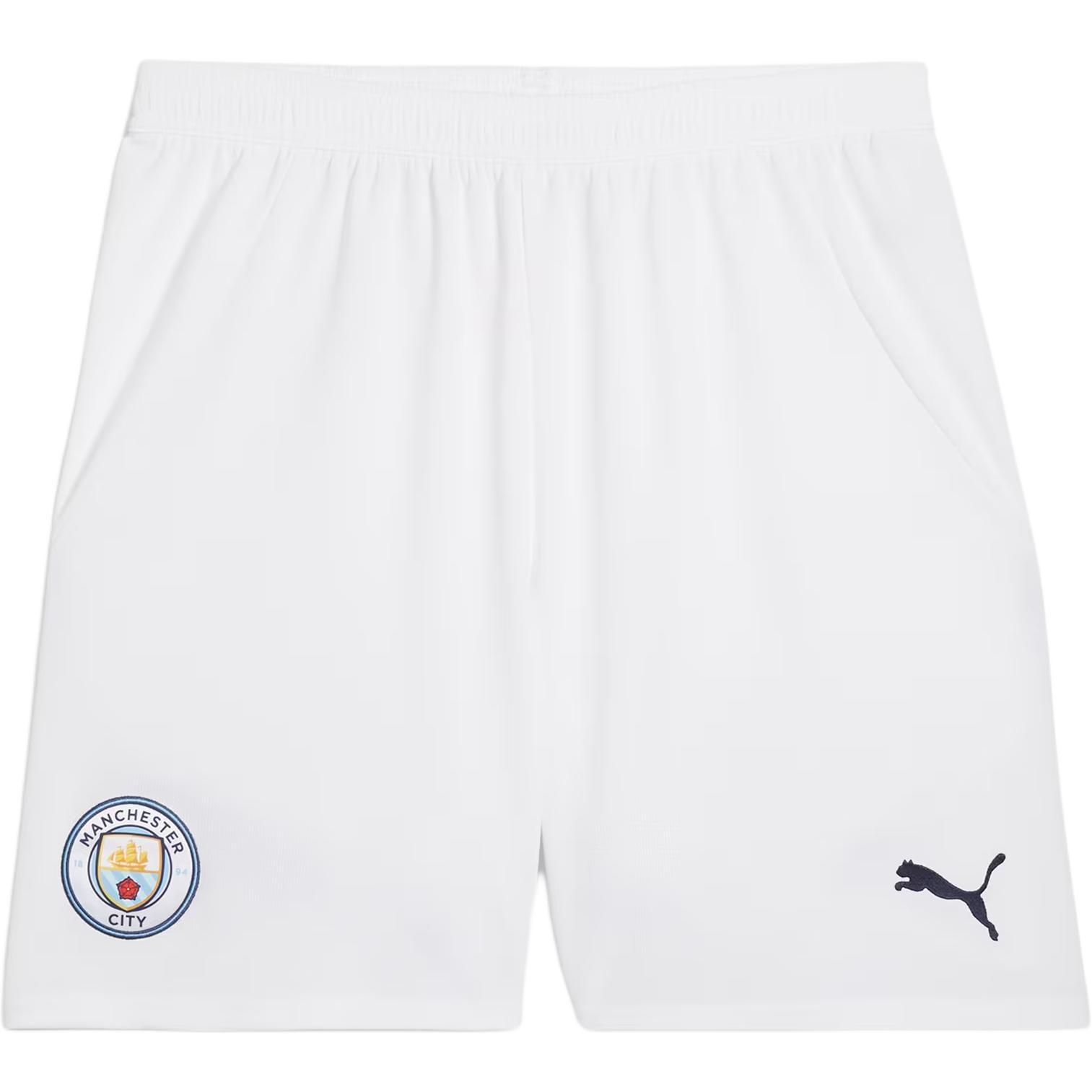 PUMA Manchester City 24/25 Shorts  White Black  Men s 775114-05 M
