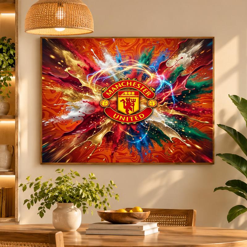 5D Diamond Painting Manchester United DIY Full Drill Diamond Art Kit Home Decoration
