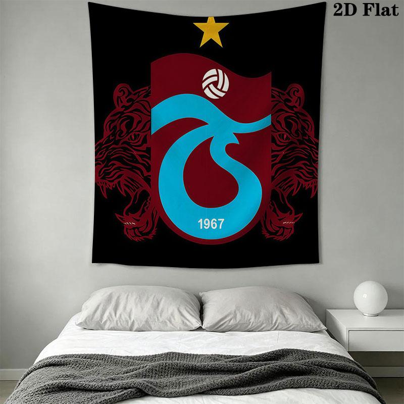 Trabzonspor Wall Hanging Printed Fabric Blanket Decorative Tapestries for Bedroom Living Room Home Decor