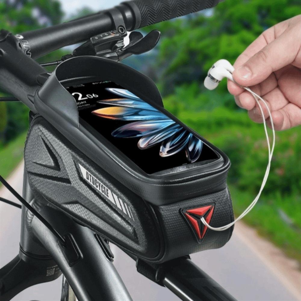 TPU,EVA Bike Front Tube Frame Bag Bike Phone Front Frame Bag Phone Viewing During Cycling