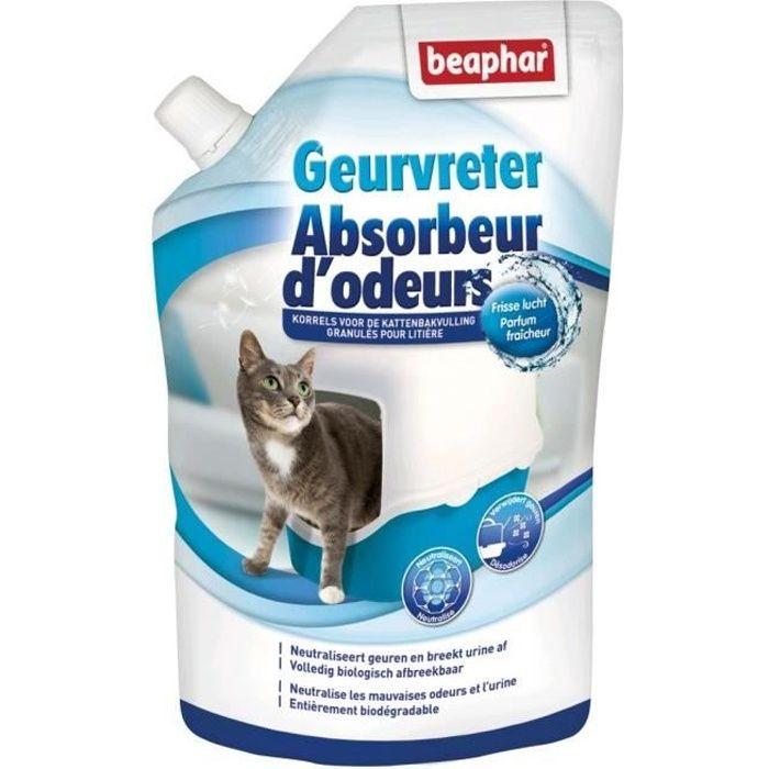 Granulés absorbeurs d'odeurs - BEAPHAR - Pour litière - Chat