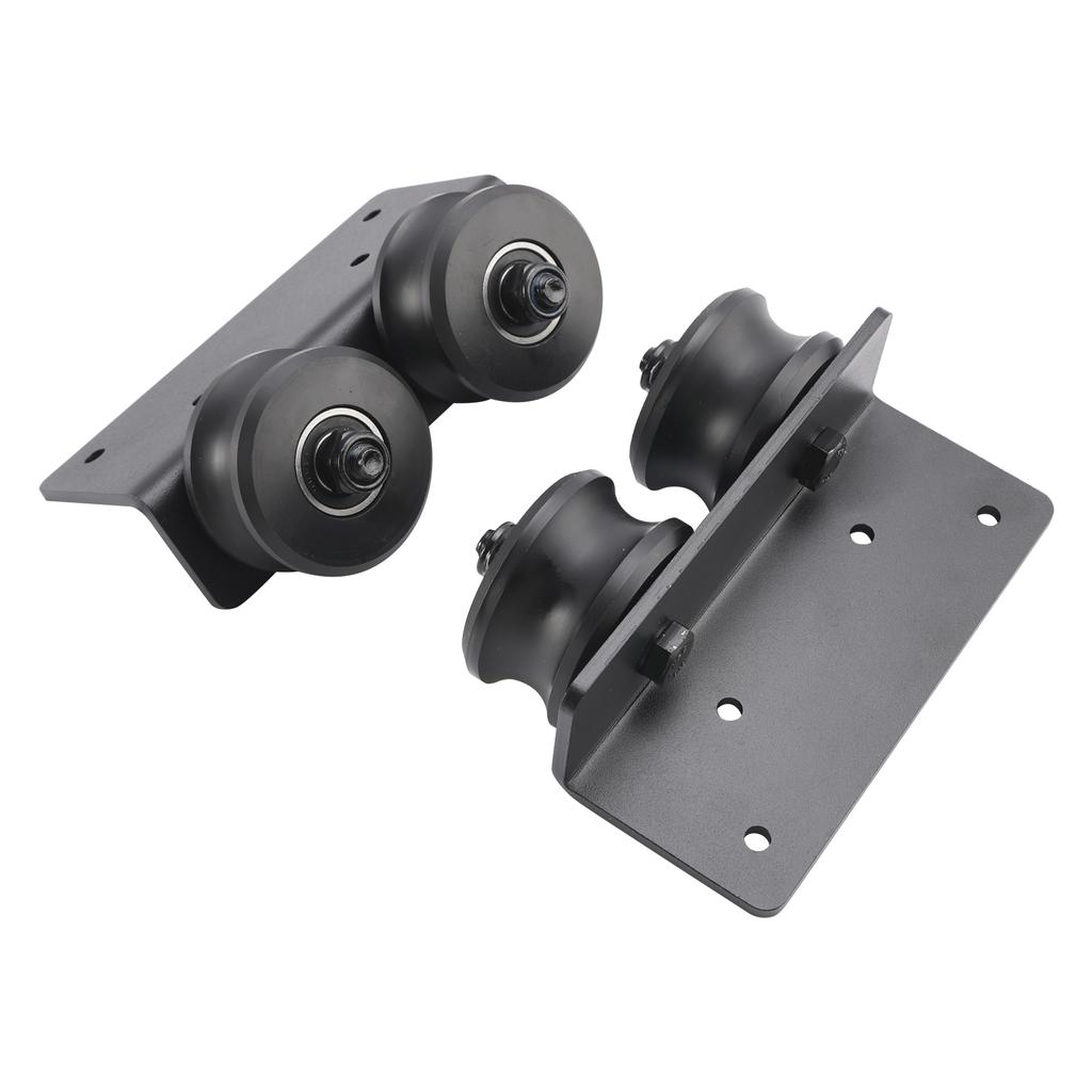 Rolling Library Sliding Ladder Hardware Kit with Brake 3.3FT Round Tube