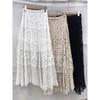 Skirt Women Knitting Lace Long Solid Hollow Out Sexy Hollow Summer Style Loose Basic