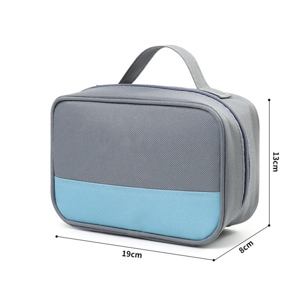 Large Capacity Medicine Pouch Zipper Handle Medicine Organizer First Aid Bag Travel Home