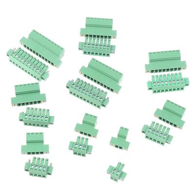 1Set 15Edgwc Pitch 3.81Mm 2P/3P/4P/5P/6P/8P/9P/10P Pluggable Terminal Block Connector Jm15Edgkm 3.81Mm Pitch