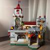 New Medieval Castle Building Blocks Guardian Barracks Lamp Assembling Model Street Scene Collectible Decoration Children's Gifts