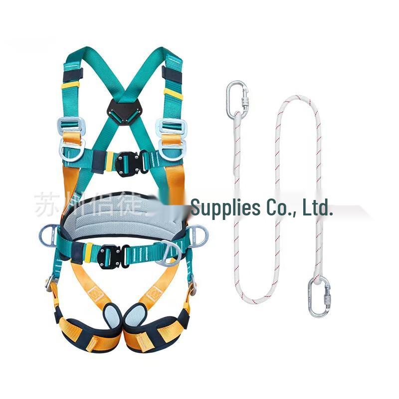 Lieve Five-Point Quick-Insert Safety Harness with Rescue Rope 2 meters