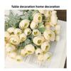 Artificial Camellia Flocked Camellia Silk Camellia Flowers Adjustable Wire Stems