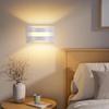Applique murale LED d'intérieur - NETTLIFE - Design moderne - 3000K blanc chaud - 5 W - Blanc
