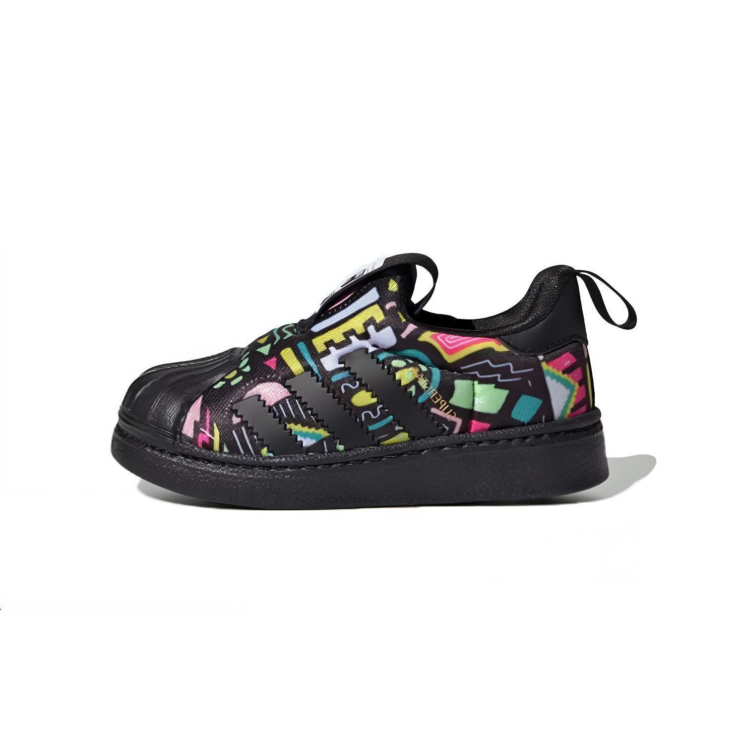 Adidas Originals Superstar 360 I Abrasion Resistant Low top Skateboard Shoes Black Yellow Pink Infant And Toddler EE8389 20
