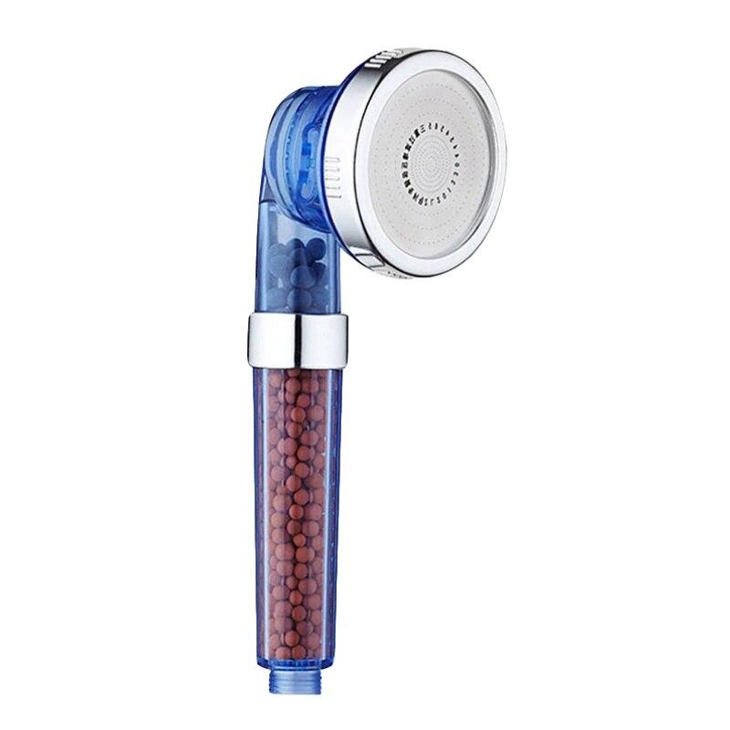 

3 функції Круговий SPA-фільтр Ручна лійка для душа Дощова вода Економія Аксесуари для ванної кімнати Filterate Насадка для душу високого тиску синій