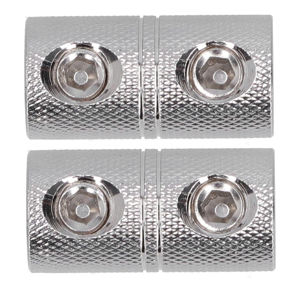2pcs Power Cord Extension Terminal 0 Gauge Input Output Wire Coupler for Car Audio System