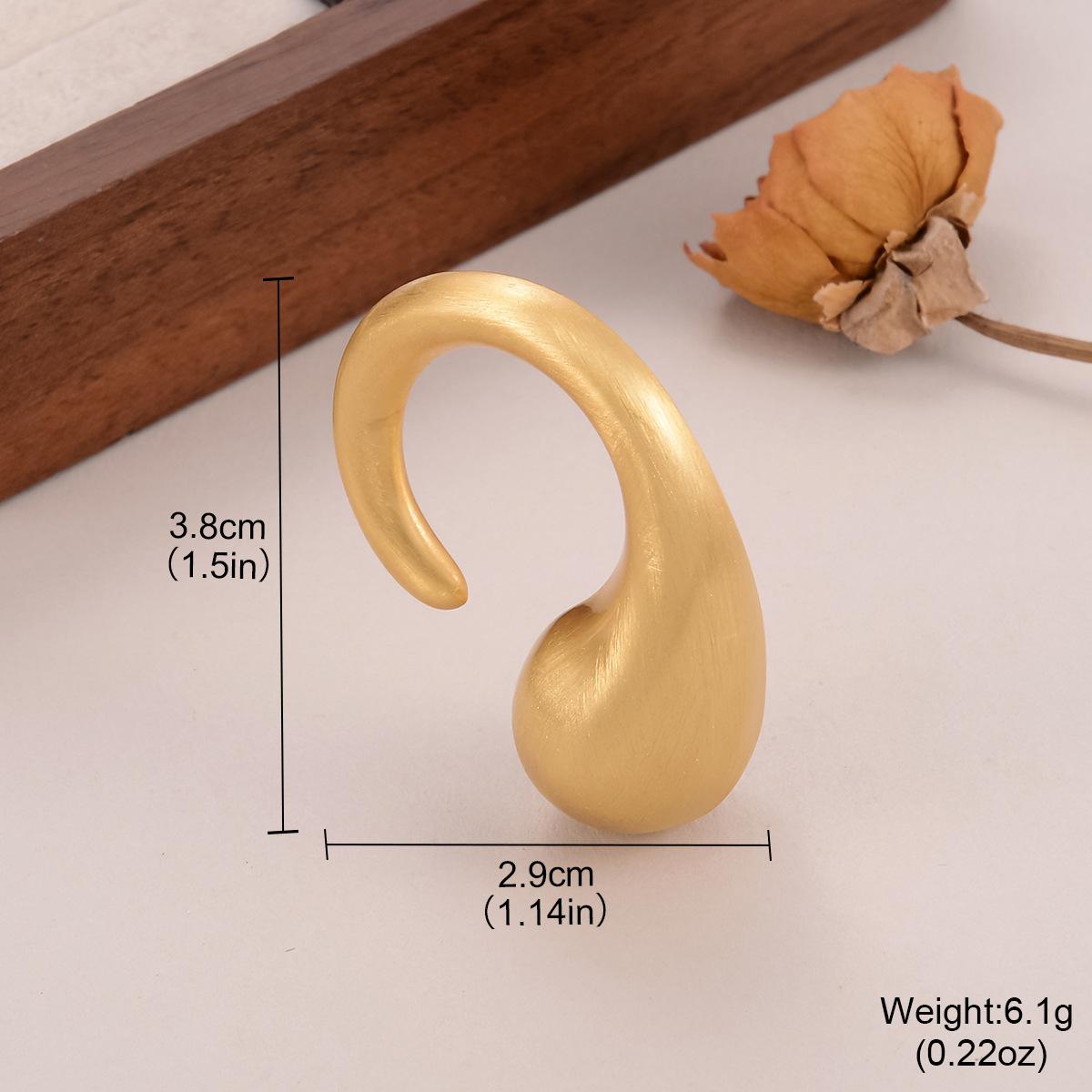 Новое европейское и американское нерегулярное кольцо-капля воды, кольцо с выраженной индивидуальностью, высококлассный стиль Ins, простое открытое кольцо, ювелирное изделие