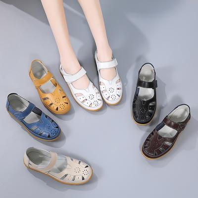 35-41 Vasarinės Naujos Moteriškos Basutės Tuščiaviduriai Odiniai Moteriški Viengubiai Batai Kvėpuojantys Neslystantys Laisvalaikio Batai Zapatillas Mujer