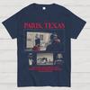 Klasyczny horror z lat 90. Paris Texas Graficzny Nadruk Koszulka Vintage Spierana Bawełna Męska Damska Letnia Streetwear Oversize Nowe Koszulki