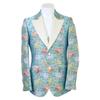 GUCCI [Excellent Condition/Domestically Authorized] 478453 Fully Embroidered Flower Peak Lapel Tailored Jacket Jacket 46 Blue / multicolorUsed